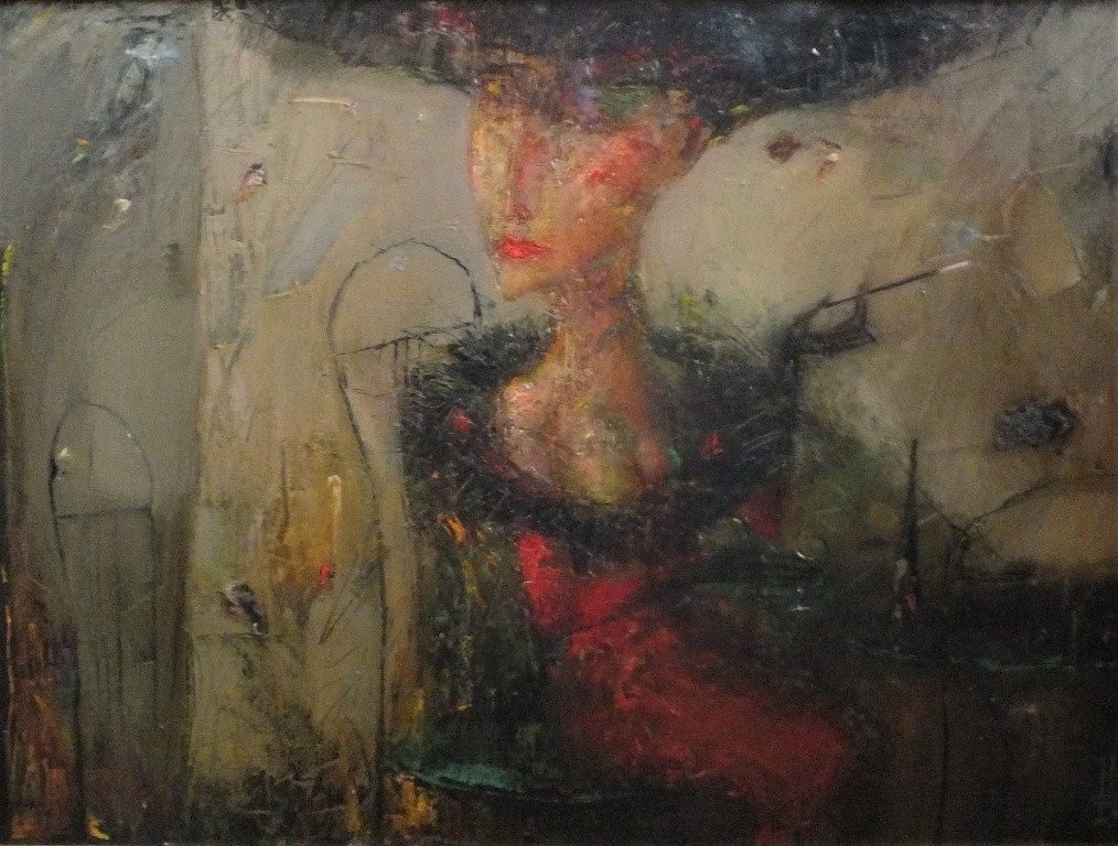 Геннадий Шлыков. «Кафе на Монмартре». Cтанковая живопись - 2007 г.