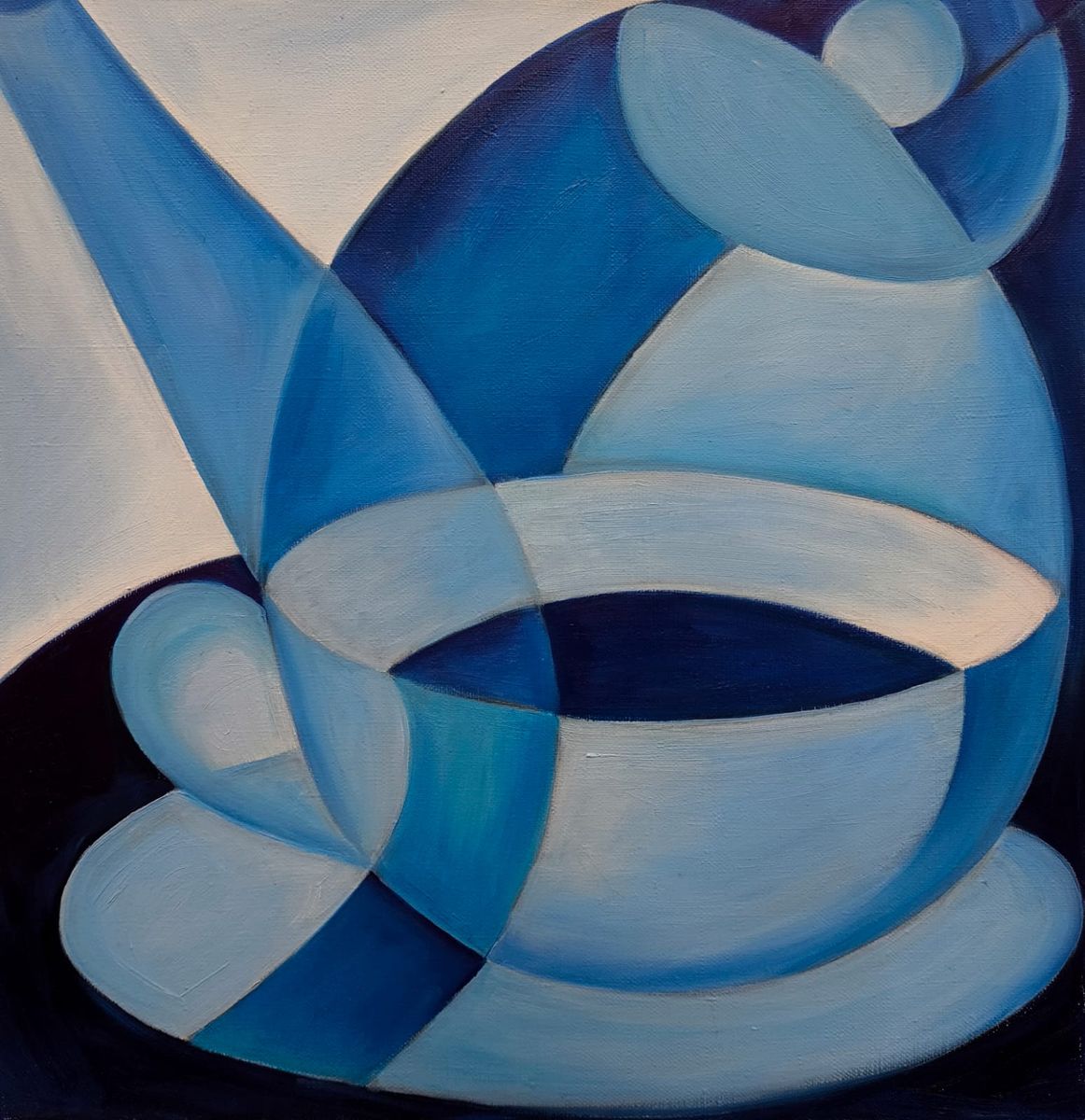 Чашка,чайник и фигура. Серия Оквадрачивание - Олег Горбушин